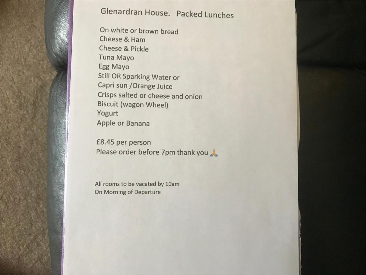 לינה וארוחת בוקר קריאנלאריך Glenardran House מראה חיצוני תמונה